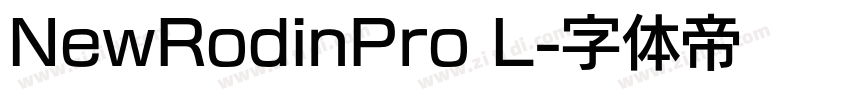 NewRodinPro L字体转换